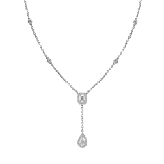 Messika My Twin Tie  0.10ctx2 White Gold Necklace 6693