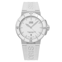 01 733 7676 4156-07 4 21 31 | Oris Aquis Date White Automatic 40 mm watch. Buy Online