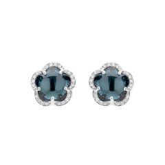 15942B | Pasquale Bruni Je T'Aime White Gold Topaz Diamond Earrings