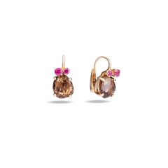 O.B203/O7QFR | Buy Pomellato Bahia Rose Gold Smoky Quartz Earrings