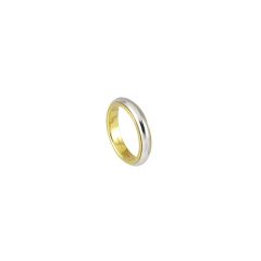 PA11000_O3WHR_00000 | Pomellato Gold White and Yellow Gold Wedding Band Size 59