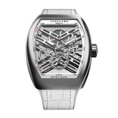 V 41 S6 SQT (BC) AC SK WH | Franck Muller Vanguard Seven Days Skeleton 41 x 49.95 mm watch | Buy Now