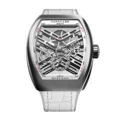 V 41 S6 SQT (BC) OG SK WH | Franck Muller Vanguard Seven Days Skeleton 41 x 49.95 mm watch | Buy Now