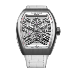 V 41 S6 SQT BR (BC) AC SK WH | Franck Muller Vanguard Seven Days Skeleton 41 x 49.95 mm watch | Buy Now