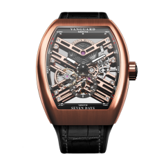 V 41 S6 SQT BR (NR) 5N SK BLK | Franck Muller Vanguard Seven Days Skeleton 41 x 49.95 mm watch | Buy Now