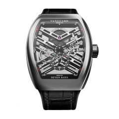 V 41 S6 SQT (NR) AC SK BLK | Franck Muller Vanguard Seven Days Skeleton 41 x 49.95 mm watch | Buy Now