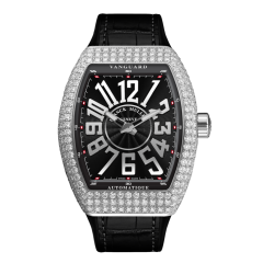 V 41 S AT REL D (NR) AC BLK BLK | Franck Muller Vanguard Automatic Diamonds 41 x 49.95 mm watch | Buy Now