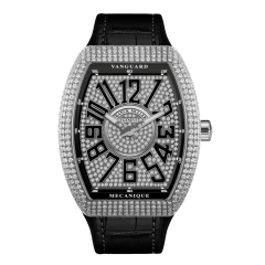 V 41 S D CD (NR) AC DM BLK | Franck Muller Vanguard Mecanique Diamonds 41 x 49.95 mm watch | Buy Now