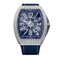 V 41 SC DT YACHT D (BL) AC BL BL | Franck Muller Vanguard Yachting Diamonds 41 x 49.95 mm watch | Buy Now
