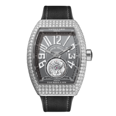 Franck Muller Vanguard Tourbillon Diamonds 41 x 49.95 mm V 41 T D (TT) OG GR GR