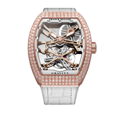 Franck Muller Vanguard Gravity Diamonds 41 x 49.95 mm V 41 T GR CS SQT D (BC) 5N SK WH