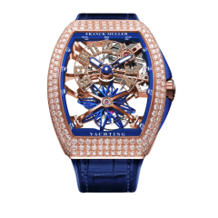 V 41 T GR CS SQT YACHT D NBR CD (BL) 5N SK BL | Franck Muller Vanguard Yachting Gravity Diamonds 41 x 49.95 mm watch | Buy Now 