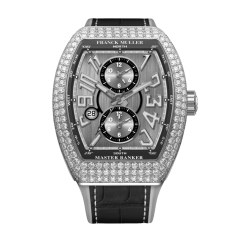 Franck Muller Vanguard Master Banker Diamonds 44 x 53.7 mm V 45 MB SC DT D (NR) OG GR BLK