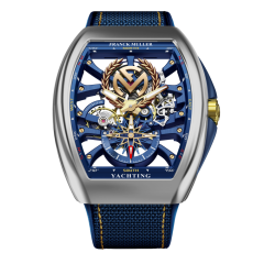 Franck Muller Vanguard Yachting Anchor Skeleton 44 x 53.7 mm V 45 S6 SQT ANCRE FM YACHT (BL) AC BL-YG BL