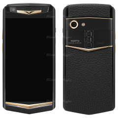 VERTU Aster P Gothic Titanium Black Gold Blk Screw Calf | Vertu | Watches of Mayfair