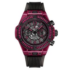 411.JR.4901.RT.1902 | Hublot Big Bang Unico Red Sapphire Baguettes 45mm watch. Buy Online