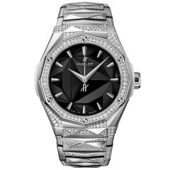 550.NS.1800.NS.3804.ORL22 | Hublot Classic Fusion Orlinski Bracelet Titanium Alternative Pave 40 mm watch. Buy Online