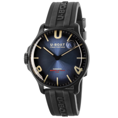 8700/B | U-Boat Darkmoon 44 mm Blue IPB Soleil watch. Buy Online