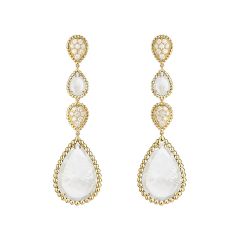 Boucheron Serpent Bohème Couleur Yellow Gold Pearl DiamondEarrings JCO01281