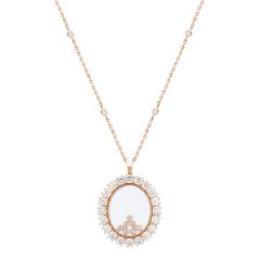 Chopard Happy Diamonds Rose Gold Diamond Pendant 79A051-5001