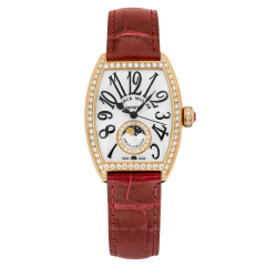 7500 SC AT FO LD 1R CD 1R CR (D) 5N WH RD | Franck Muller Cintree Curvex Automatic Moon Lady 29 x 39 mm watch. Buy Online