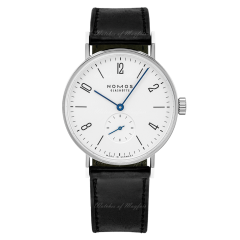 165 | NOMOS Tangente Manual Black Leather 38 mm watch. Buy Online