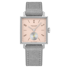 474 | Nomos Tetra Die Kapriziose Grey Vegan Velour 29.5 × 29.5 mm watch. Buy Online