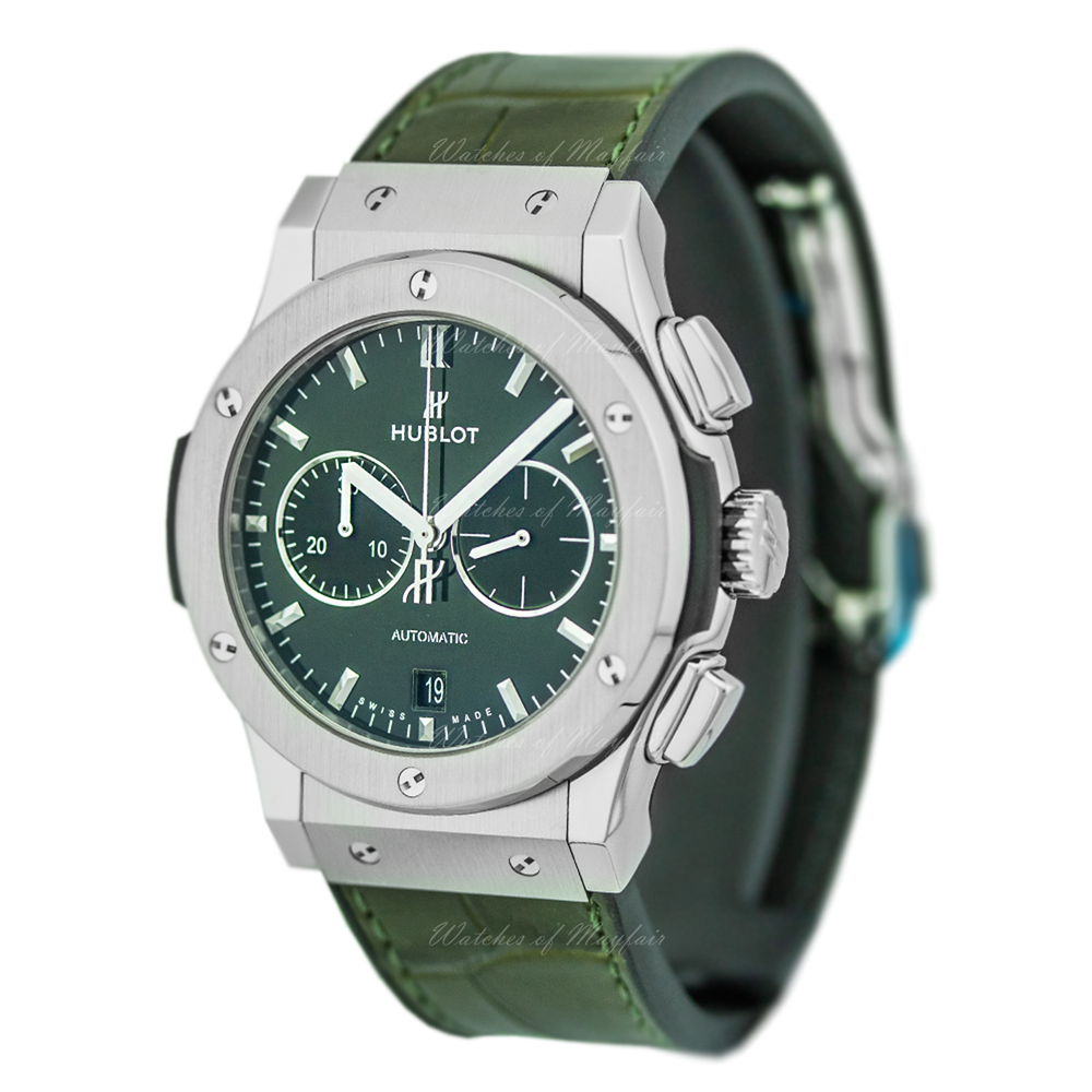 Hublot classic fusion chronograph green sale