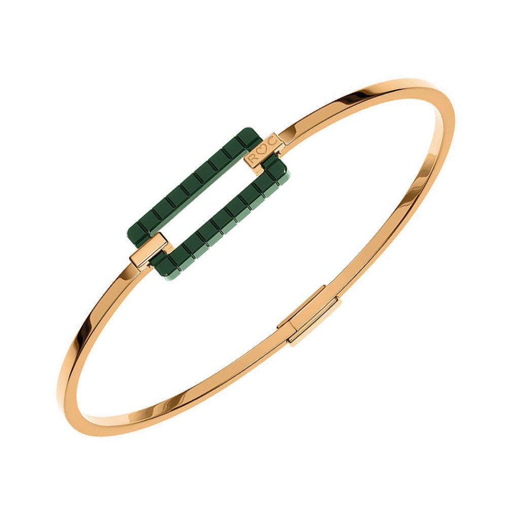 859895 9002 Rihanna Loves Chopard Rose Gold and Ceramic Bangle Size M