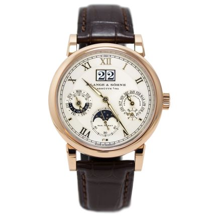 310.032E | A. Lange & Sohne Langematik Perpetual Calendar English dial pink gold watch. Buy Online