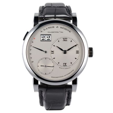 320.025 | A. Lange & Sohne Lange 1 Daymatic platinum watch. Buy Online