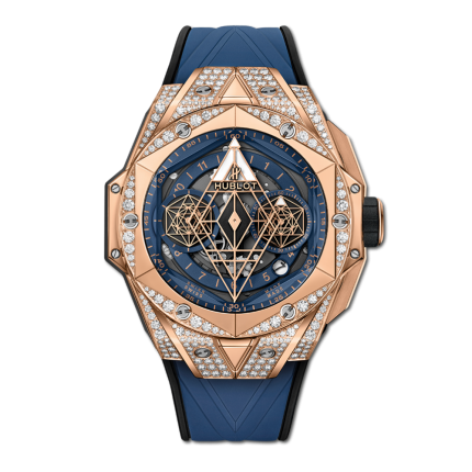 418.OX.5108.RX.1604.MXM20 | Hublot Big Bang Sang Bleu II King Gold Blue Pave 45mm watch. Buy Online