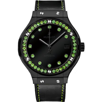 565.CX.1210.VR.1222 | Hublot Classic Fusion Shiny Ceramic Green Tsavorit 38 mm watch. Buy Online