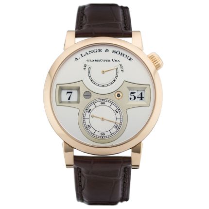 140.032 | A. Lange & Sohne Zeitwerk pink gold watch. Buy Online