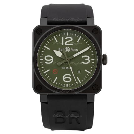 BR0392-MIL-CE | Bell & Ross BR 03-92 Military Type 42 mm watch | Buy Online