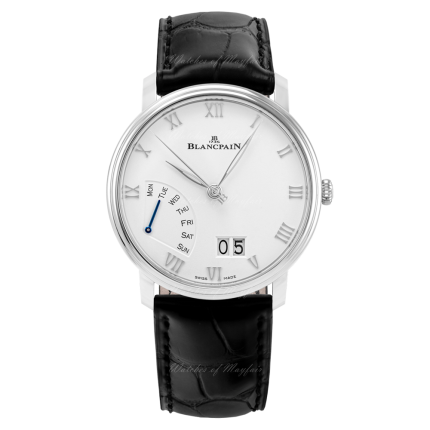 6668-1127-55B |Blancpain Villeret Large Date Jour Retrograde  40mm watch. Buy Now