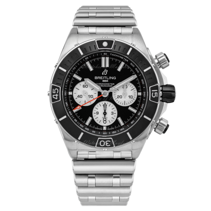 AB0136251B1A1 | Breitling Super Chronomat B01 44 Steel Black watch | Buy Now