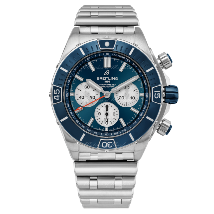 AB0136161C1A1 | Breitling Super Chronomat B01 44 Steel Blue watch | Buy Now