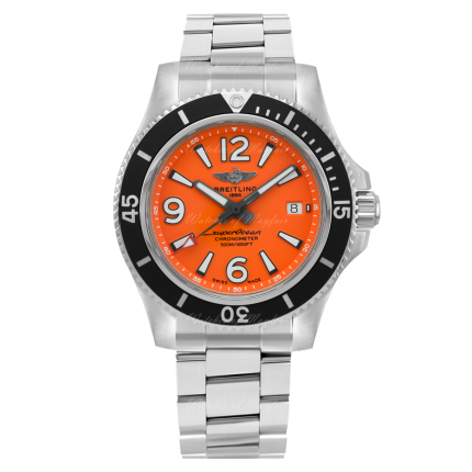 A17366D7101A1 | Breitling Superocean Automatic Chronometer Orange Dial 42mm watch | Buy Online