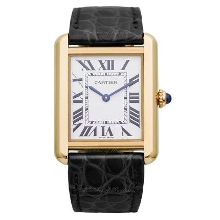 gold cartier tank solo watches