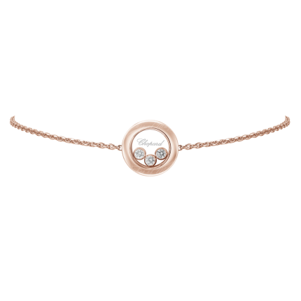 85A018-5001 | Chopard Happy Diamonds Icons Rose Gold Diamond Bracelet