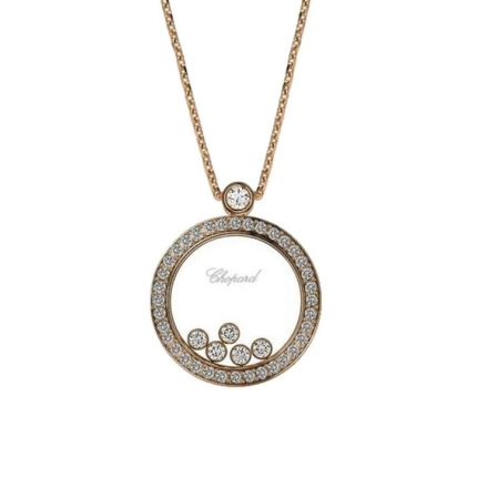 799434-5301 | Chopard Happy Diamonds Icons Rose Gold Pave Pendant 