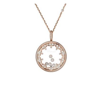 799475-5202 | Buy Chopard Happy Diamonds Rose Gold Diamond Pendant