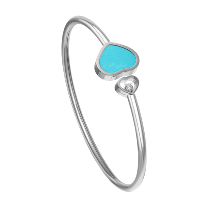 857482-1402 | Buy Chopard Happy Hearts White Gold Turquoise Bangle