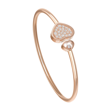 857482-5910 | Chopard Happy Hearts Rose Gold Diamond Bangle Size M