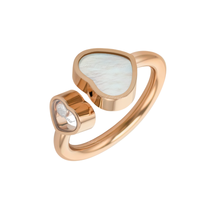 829482-5312 | Buy Chopard Happy Hearts Rose Gold Mother-of-Pearl Ring