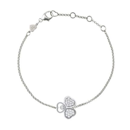 85A083-1091|Buy Chopard Happy Hearts Wings White Gold Diamond Bracelet
