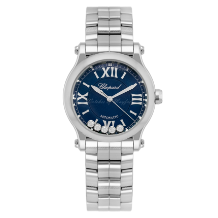 278573-3017 | Chopard Happy Sport Steel Diamonds Automatic 30 mm watch. Buy Online