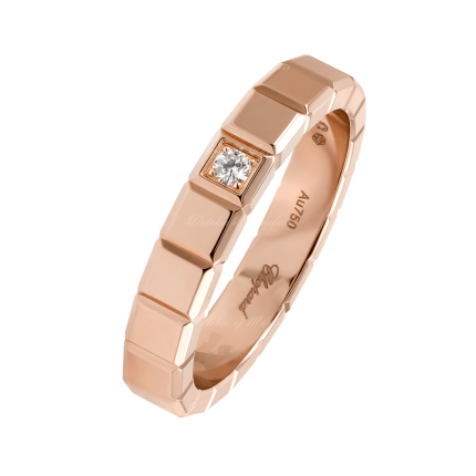 829834-5068 |Buy Online Chopard Ice Cube Medium Rose Gold Diamond Ring