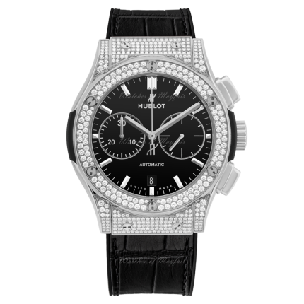 521.NX.1171.LR.1704 | Hublot Classic Fusion Chronograph Titanium Pave 45 mm watch. Buy Online